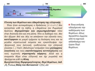 γ. θέματα και εξελληνισμός 
του κράτους 
 
