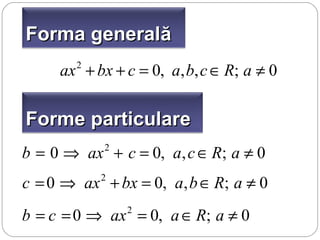Ecuații de gradul Ii | PPT