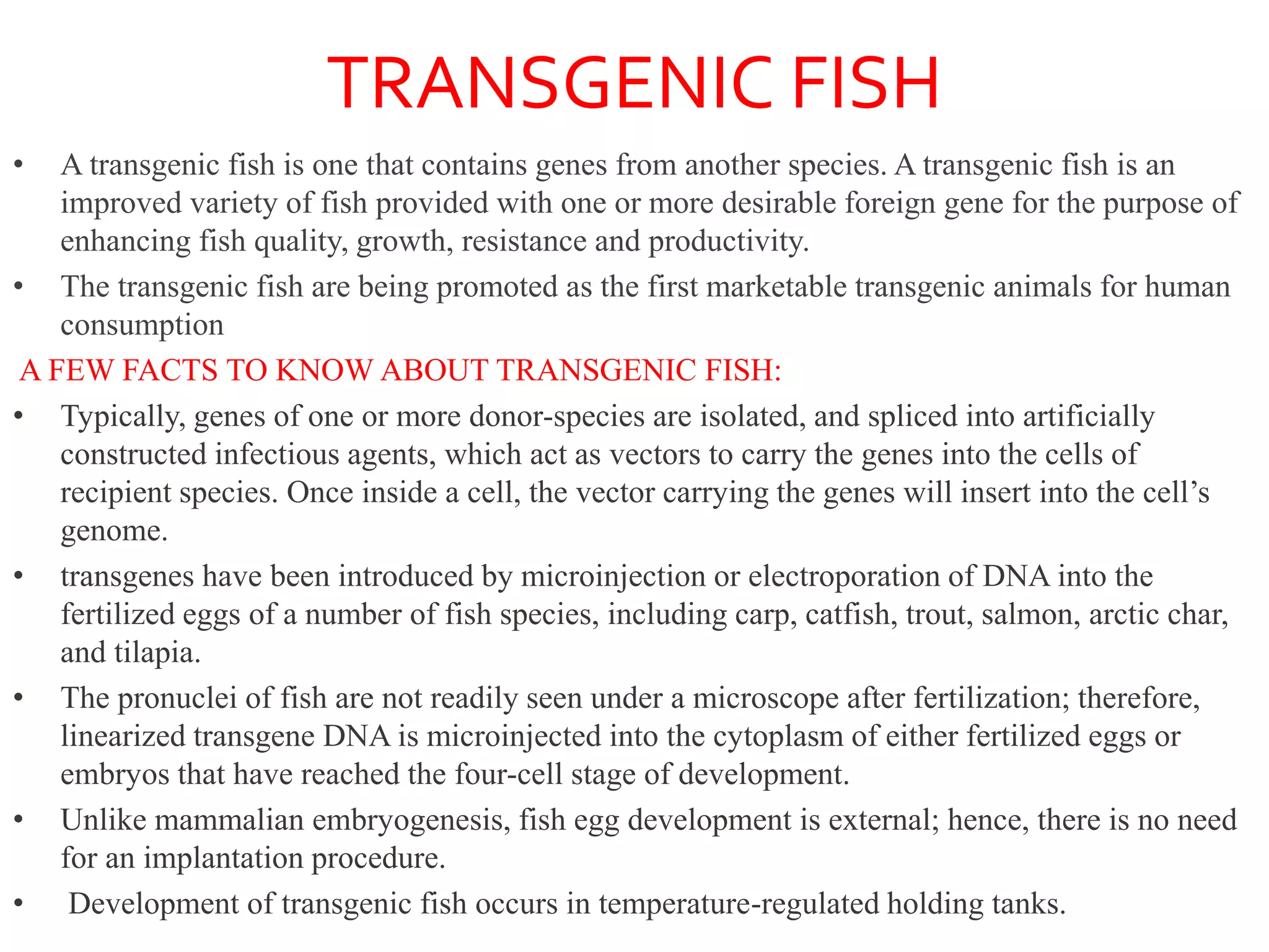 transgenic animals with desired traits