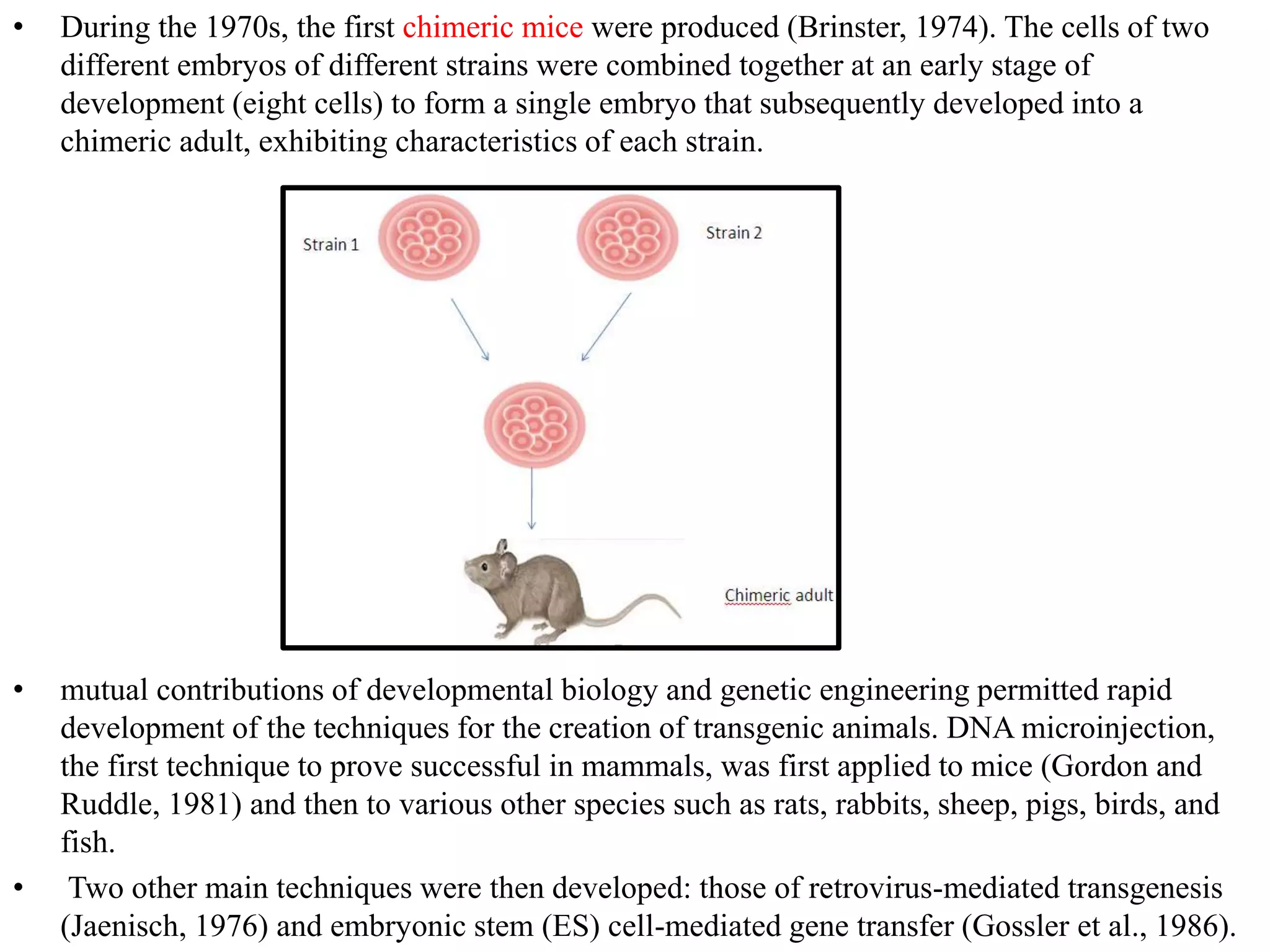 transgenic animals with desired traits