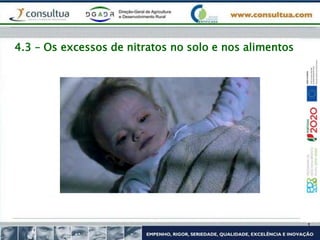 4.3 – Os excessos de nitratos no solo e nos alimentos
 