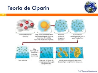 Teoria de Oparin 
Profª Sandra Nascimento 
19  