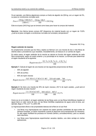 II. La industria textil y su control de calidad | PDF