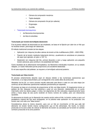 II. La industria textil y su control de calidad | PDF