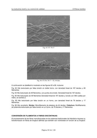 II. La industria textil y su control de calidad | PDF