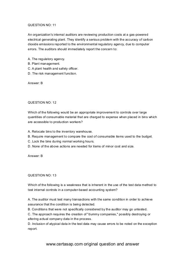 Free IIA-CIA-Part3-3P Brain Dumps