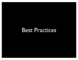 Best Practices