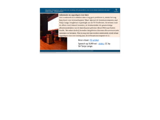 Blockchain Workspace www.blockchainworkspace.com !17
“Quantum Computers: Informatie die vandaag niet gevaarlijk is, kan in de nabije toekomst wel zijn.”  
Tanja Lange - @hyperelliptic
Photo: Henk van Cann, SURFnet security & privacy 2018
Bron	citaat:	FD	artikel	
Speech	op	SURFnet	-	slides,	CC	by	
SA	Tanja	Lange.
 