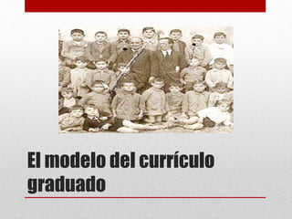 El modelo del currículo
graduado
 