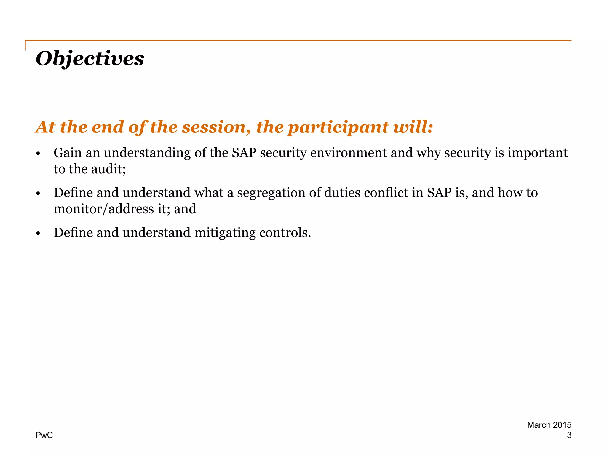 Iia los angeles sap security presentation | PDF