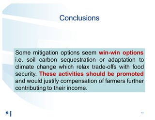 Regional participation to meet climate targets: Managing trade-offs with food security