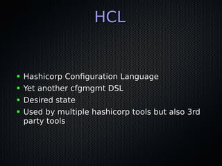HashiCorp Configuration