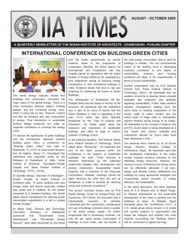 iia times newsletter august october 2009