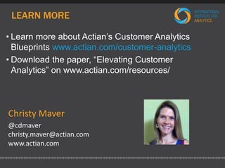 Elevating customer analytics - how to gain a 720 degree view of your customer