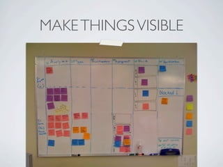 MAKE THINGS VISIBLE
 