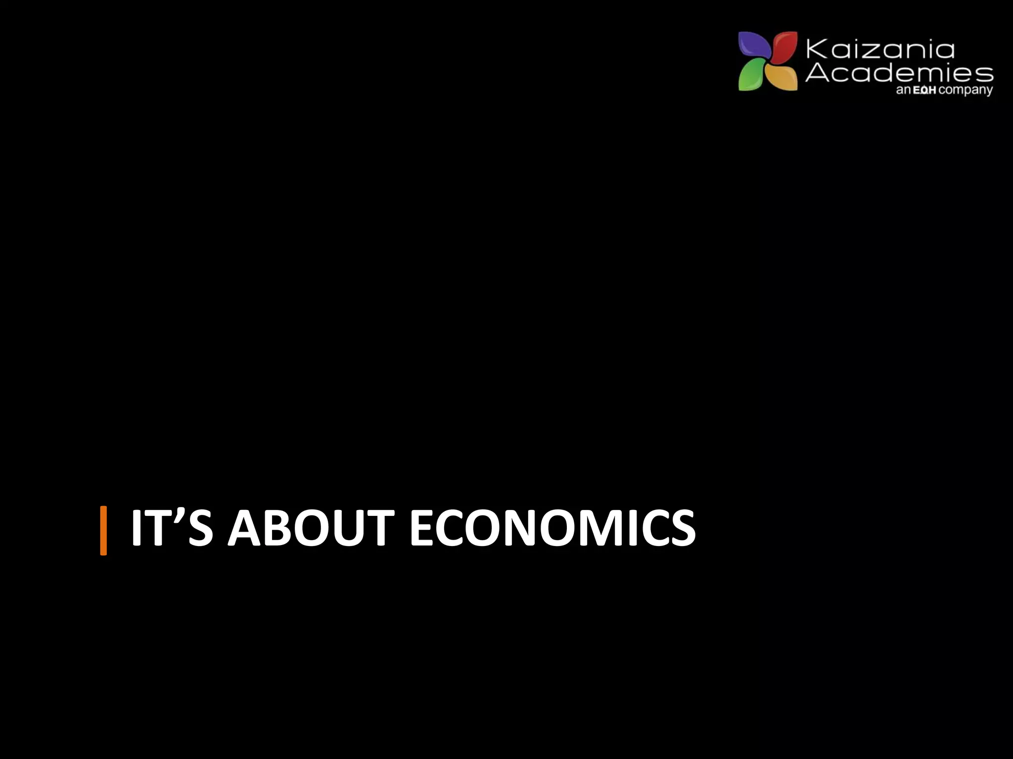 | IT’S ABOUT ECONOMICS
 