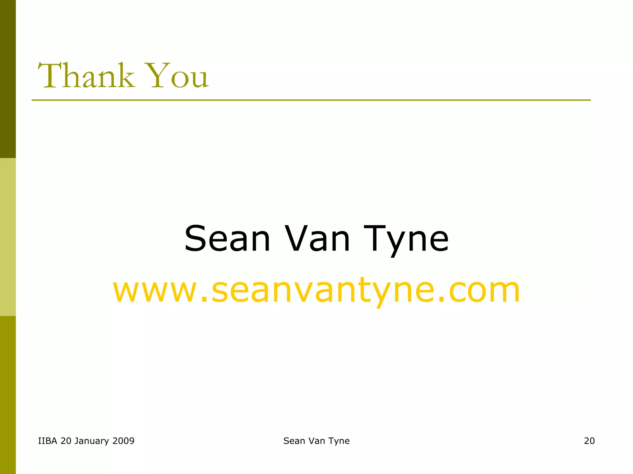 Thank You Sean Van Tyne www.seanvantyne.com 