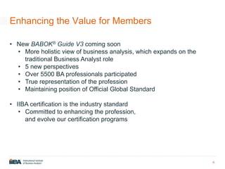 IIBA Introduction by Stephen Ashworth | PDF