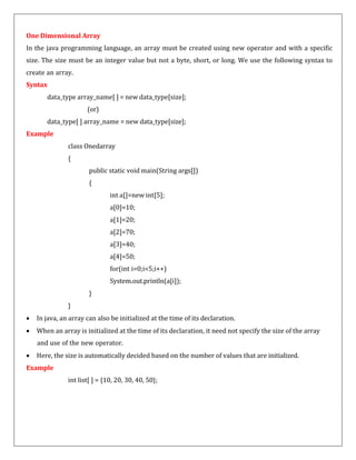 II BCA JAVA PROGRAMMING NOTES FOR FIVE UNITS.pdf