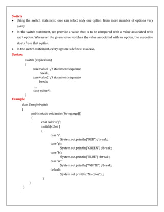II BCA JAVA PROGRAMMING NOTES FOR FIVE UNITS.pdf