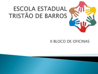 ESCOLA ESTADUAL TRISTÃO DE BARROS II BLOCO DE OFICINAS 