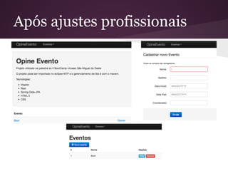 Após ajustes profissionais
 