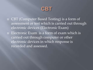 IBT and CBT | PPT