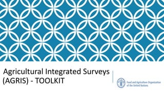 Agricultural Integrated Surveys
(AGRIS) - TOOLKIT
 