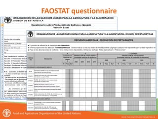FAOSTAT questionnaire
 