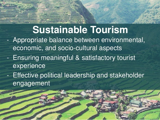 thesis about sustainable tourism in the philippines