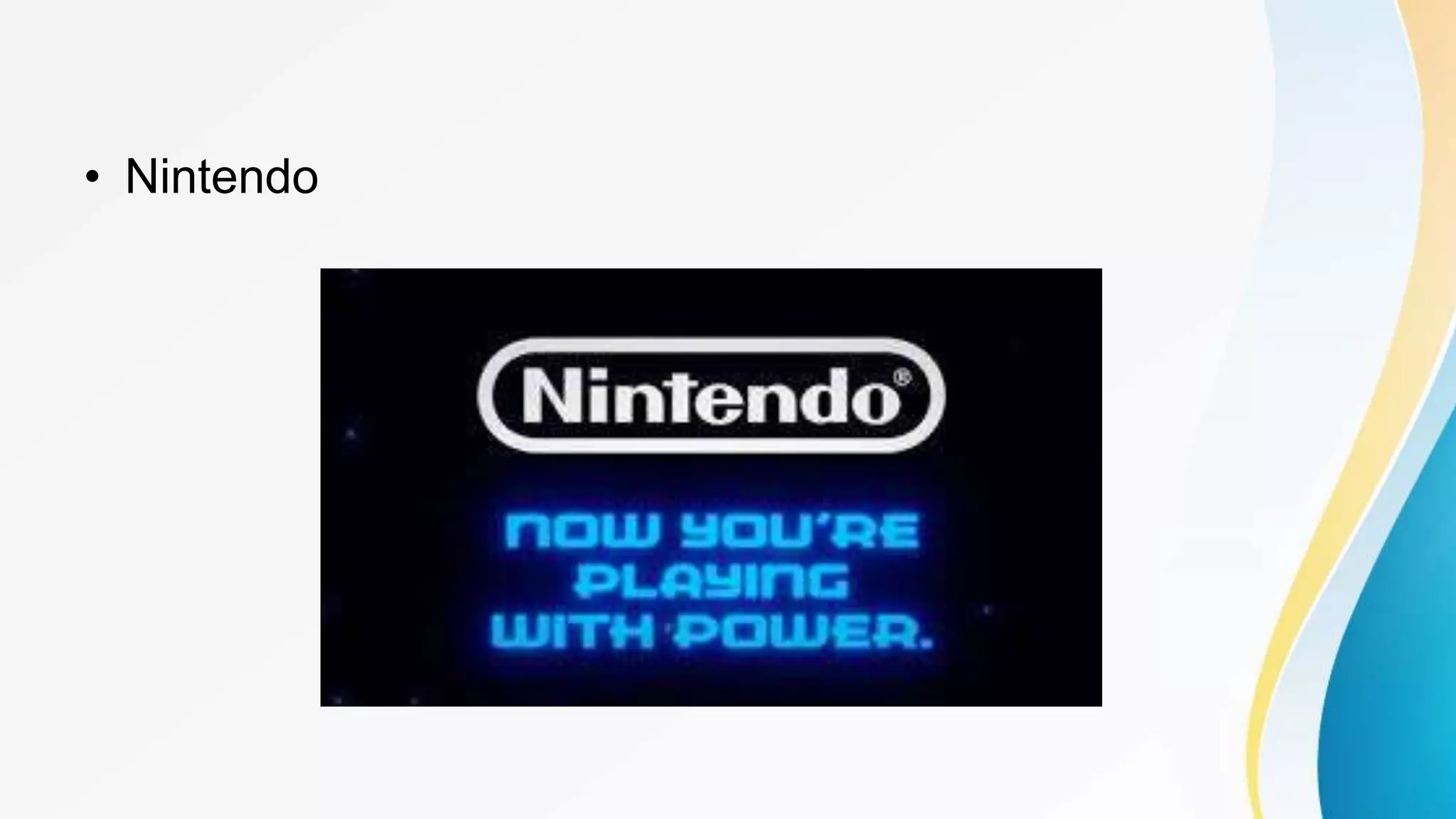 • Nintendo
 