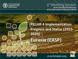 PILLAR 4 Implementation
Progress and Status (2015-
2020)
Eurasia (EASP)
 