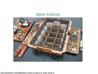 [DGCOAR/S3(2017-2022)/BMC/Mod 2/ Deep foundation/ Ar. Shefin Yoosaf T]
 