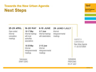Preparing the new urban agenda | PPTX