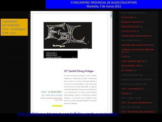 II ENCUENTRO PROVINCIAL DE BLOGS EDUCATIVOS
                                                      Marbella, 7 de marzo 2012



CUADERNO
ACTIVIDADES
F.O.L. no bilingües
G.M. y G.S.




            http://folbilingue.blogspot.com/p/folloe-grado-superior.html
 