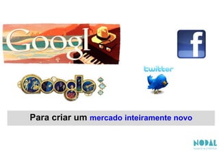 Para criar um mercado inteiramente novo
 