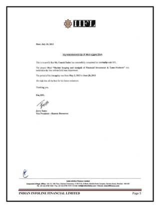 INDIAN INFOLINE FINANCIAL LIMITED Page 5
 