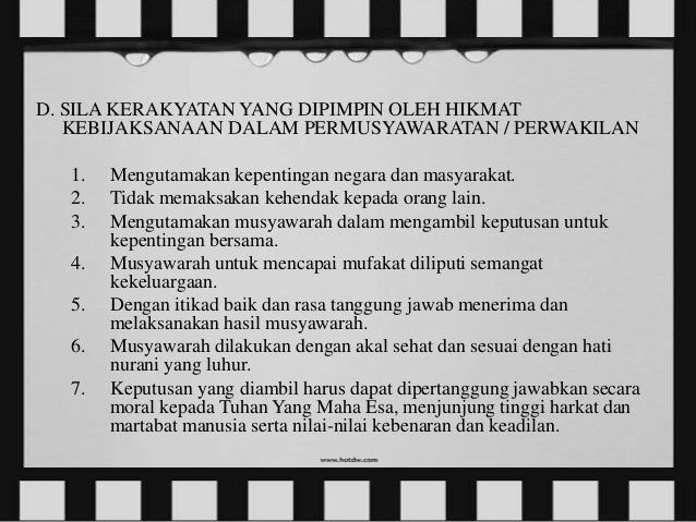 Makna lambang sila tiap Pancasila
