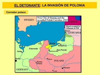Corredor polaco
EL DETONANTE: LA INVASIÓN DE POLONIA