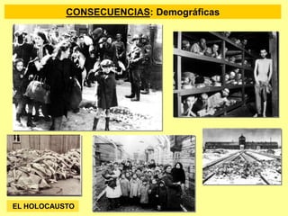CONSECUENCIAS: Demográficas
EL HOLOCAUSTO