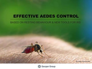 By Iñigo Garmendia
EFFECTIVE AEDES CONTROL
BASED ON RESTING BEHAVIOUR & NEW TOOLS FOR IRS
 