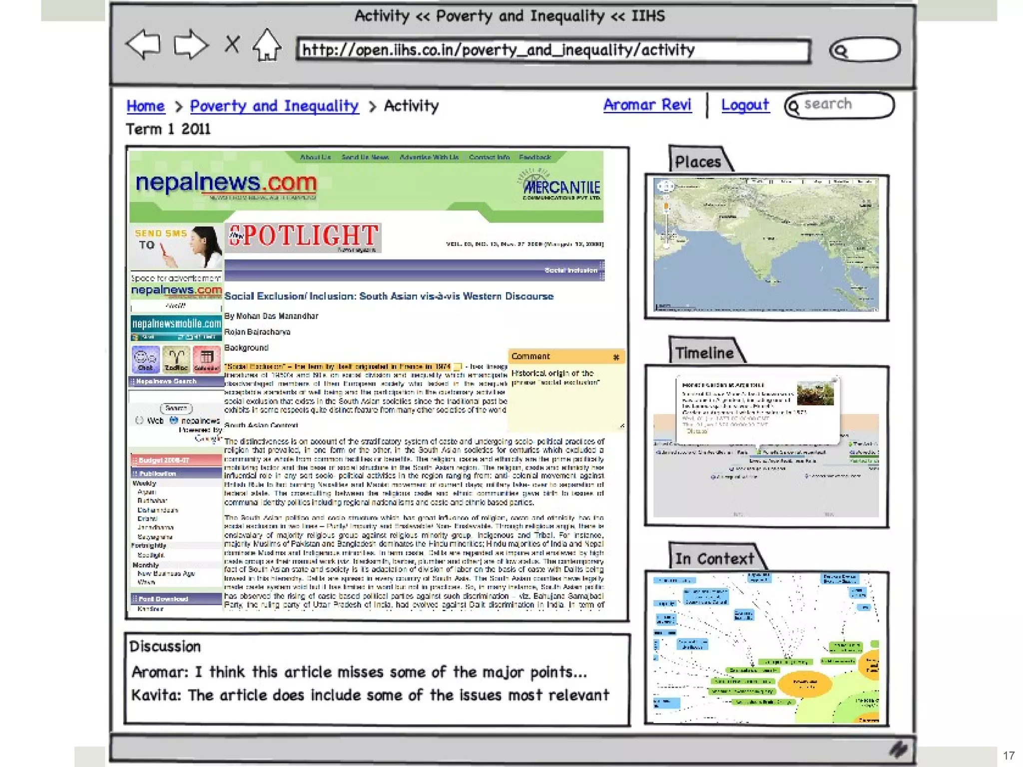 Student Experience-Add Timeline, Context 