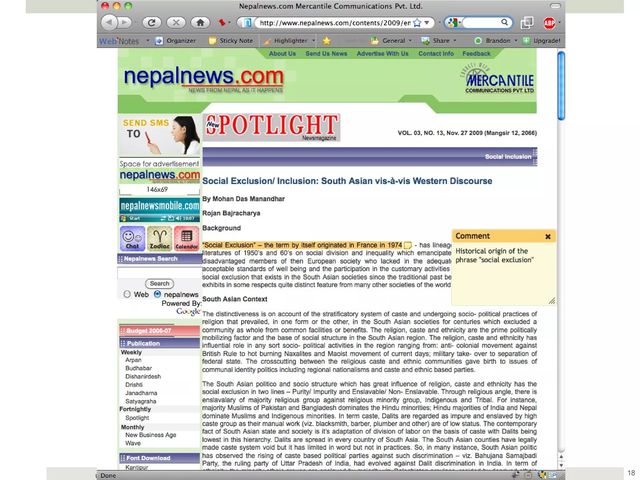 Annotation and Collaboration 