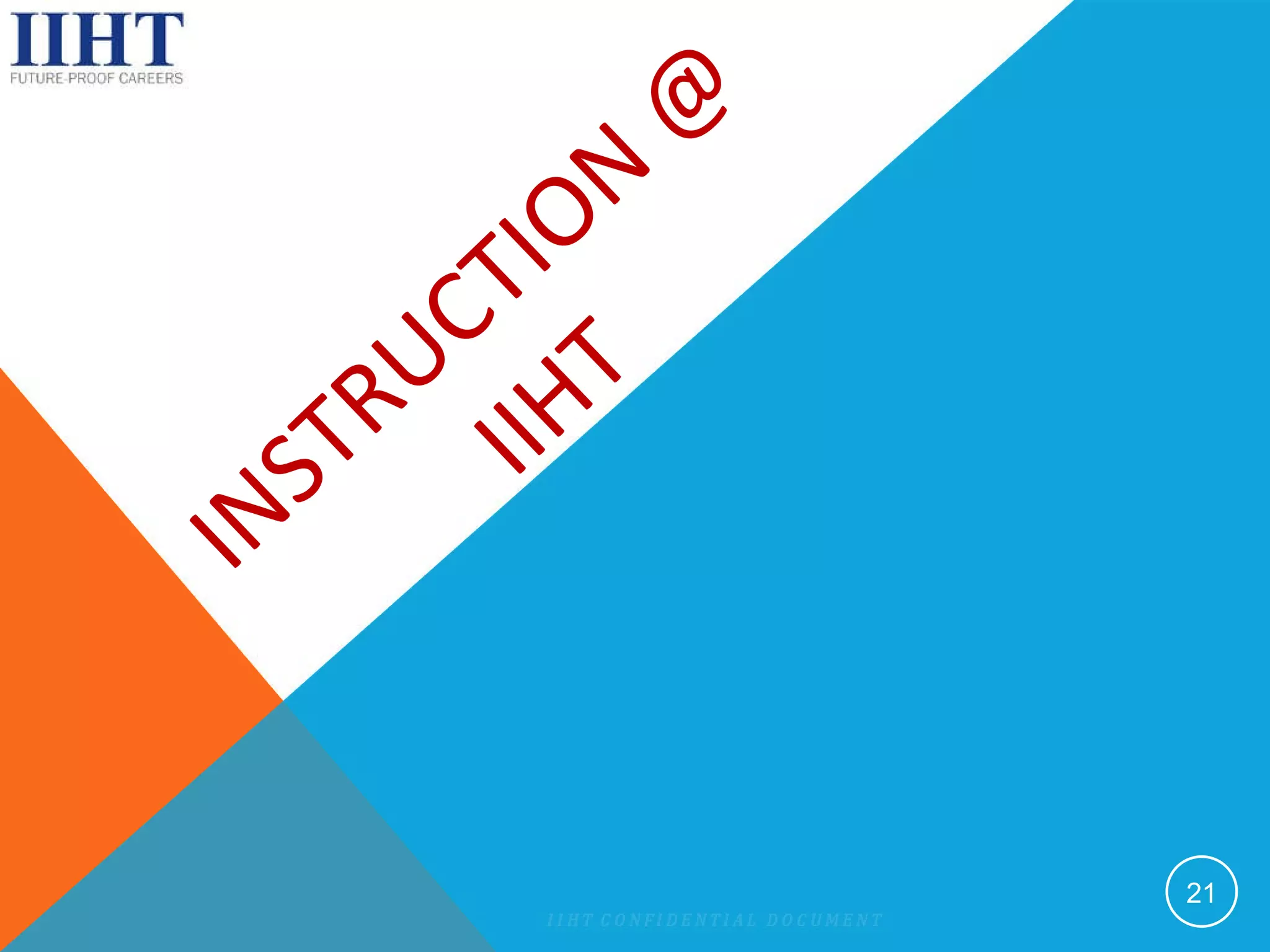 INSTRUCTION @ IIHT 