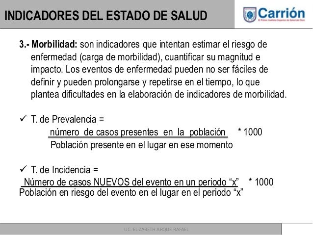 indicadores de salud