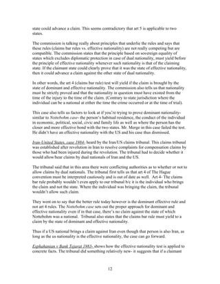 State Something Iii. & iv. state responsibility & nationality | DOC