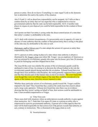 State Something Iii. & iv. state responsibility & nationality | DOC