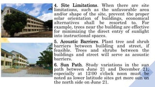 Iii. the school site | PPTX