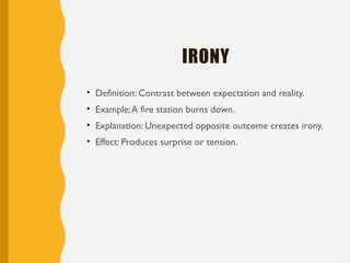 Comprehensive Guide to Literary Devices: Definitions and Examples | PPTX