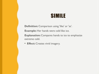 Comprehensive Guide to Literary Devices: Definitions and Examples | PPTX